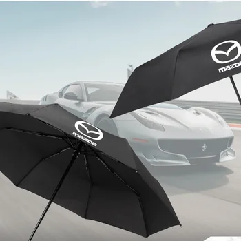 Autó Szélálló automata esernyő 3-szoros esernyő nagy utazási üzleti jármű esernyő Mazda 3 6 BL BM GJ CX3 CX-5 CX5