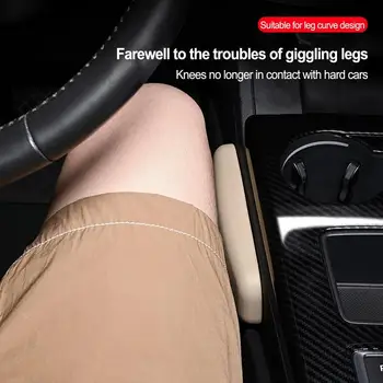 Autós láb térdvédő univerzális PU bőr lábtartó párna párna rugalmas lábpárna kartámasz könyökpárna autó kiegészítők