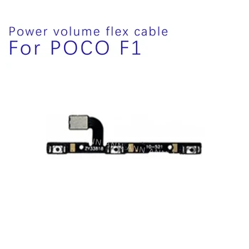  bekapcsológomb és hangerő oldalsó gomb hajlítható kábel Xiaomi Pocophone Poco F1 cserealkatrészekhez