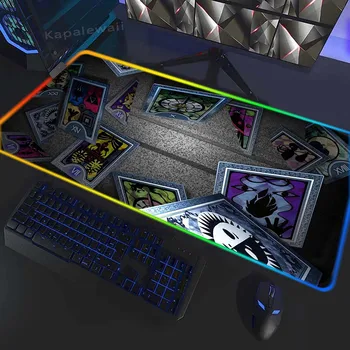 Boszorkányok Hold Tarot RGB egérpad játék egérszőnyeg Magic nagy asztali szőnyeg PC Gamer LED kiegészítők Egérpad sebesség billentyűzet párnák XXL