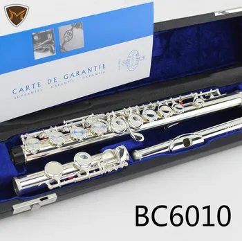 Büfé Crampon & Cie APARIS Ezüstözött fuvolás hangszer BC6010 modell 16 lyukú zárt kivitel C billentyűs fuvolák tokkal