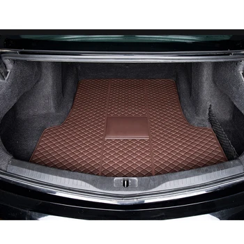 Bőr autó csomagtartó szőnyeg Cargo Liner Boot for Cadillac Ct6 2016 2017 2018 2019 2020 2021 Szőnyegtakaró párna párna védelem Auto