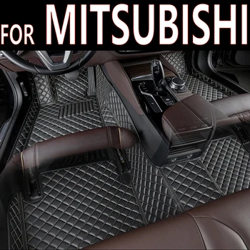 Bőr autószőnyegek a MITSUBISHI Mighty Max Savrin 7üléses RVR 3000GT Zinger Outlander ASX pajero 2022 2023 autós kiegészítőkhöz