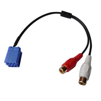 Car Mini ISO 8 tűs RCA kábel adapter Bla-Punkt CD-váltóhoz