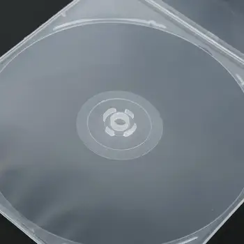 Case 5,2 mm-es szimpla ultravékony szabványos átlátszó csomag hordozható CDR lemez Album tároló rendszerező doboz házimozihoz