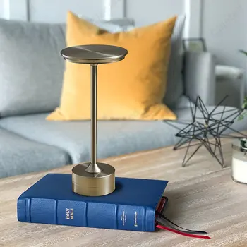 Claeted Nordic Dish asztali lámpa újratölthető Touch Desk Luces Atmosphere retro éjszakai fény kávéhoz otthoni hálószoba dekoráció