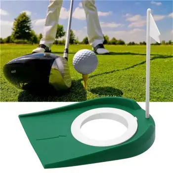 Cpe műanyag zöld ereszcsatorna gyakorlótárcsa Nincs korlátozva Golf Putter Trainer Golf kellékek Golf Put gyakorlólemez Irodai kezdőlap