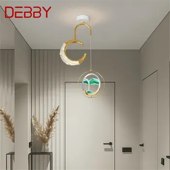 DEBBY Kortárs arany függőlámpák LED kreatív homokóra függő lámpa otthoni folyosó dekorációs lámpatestekhez