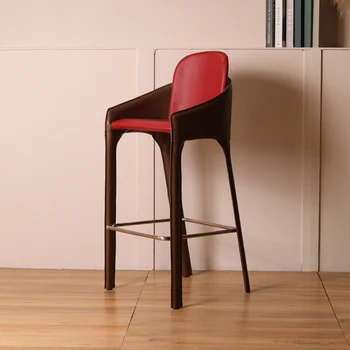 Design ergonomikus bárszékek Luxus magas konyha modern bárszékekkel Nordic nappali szék Barkrukken bútorok SR50BC