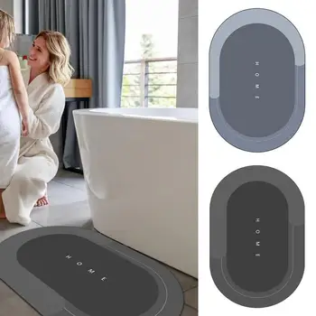 Diatom iszapszőnyeg szuper nedvszívó zuhanyszőnyeg fürdőkád Fürdőszoba csúszásgátló szőnyeg szőnyeg puha mosható szőnyegek ajtókádhoz konyha