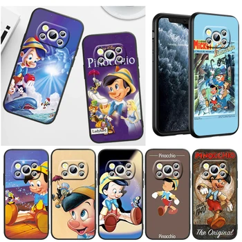 Disney Pinokkió Aranyos Xiaomi Poco M4 X4 GT X3 F3 GT M3 C3 NFC M2 F2 X2 F1 Pro Mi Mix3 szilikon fekete telefontok