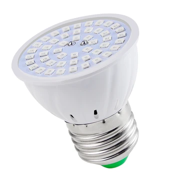 E27 80 LED növénytermesztő lámpa LED teljes spektrumú növekedési izzók csemete virág fito lámpa beltéri hidroponikus növények számára