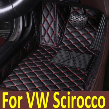 Egyedi autó padlószőnyegek Volkswagen VW Scirocco 2009 2010 2011 2012 2013 2014 2015 2016 2017 automatikus lábpárnák autó szőnyeg