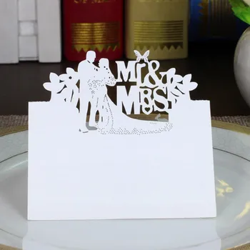 Esküvői kártya 100 db szív pillangó fehér hely kártyák Születésnapi zsúr asztal Középpontok dekoráció Kézműves ünnepi rendezvény kellékek