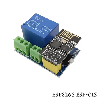 ESP8266 ESP-01S 5V WiFi relé modul dolgok Intelligens otthoni távirányító kapcsoló Arduino ESP8266 ESP-01S LED vezérlő modulhoz