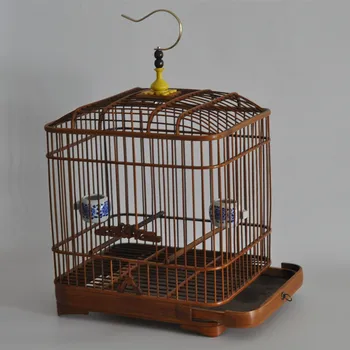 Fa luxusház Madárketrecek Papagáj hordozható hordozó Southe Park madárketrecek Kis tenyészketrec Oiseau madarak kellékei WZ50BC
