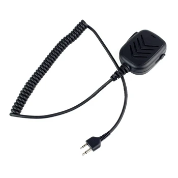 Fekete 5x7x2cm Walkie-talkie kézi mikrofon Commountain nehéz hangszóró