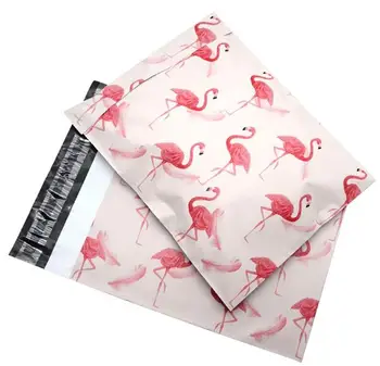 Flamingo Poly Mailer öntapadó borítékok táskák Futár ajándék Flamingó táska műanyag postázási ajándék játékok dobozok csomagoló táska SN3398