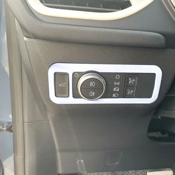 Ford Kuga Escape 2020 2021 ABS matt / szénszálas autó fényszóró beállító vezérlő kapcsoló gomb Borító díszítő tartozékok
