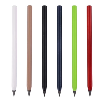 Fém tinta nélküli toll Örök ceruza alumínium végtelen ceruza fém Nincs aláíró toll íráshoz Rajz Dropship