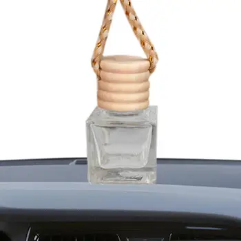 Függő üres autó diffúzor palackok Jármű átlátszó parfüm medál üveg Autó illat lógó diffúzor átlátszó injekciós üvegek