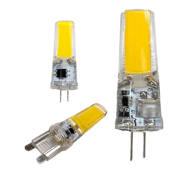 G4 LED COB szabályozható G9 lámpa izzó AC/DC fényerő-szabályozás 12V 220V 3W 6W COB SMD LED világító lámpák helyettesítik a halogén spotlámpa csillárt
