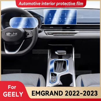 GEELY EMGRAND 2022 2023 sebességváltó panel műszerfal navigáció Autóipari belső védőfólia TPU karcmentes matrica