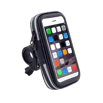 Google Pixel 4a 5G (2020) telefonhoz Kerékpár kerékpár kormányra tartó tartó vízálló fényvisszaverő - fekete