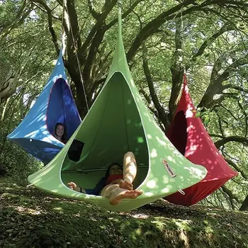 Hintaszékes sátor Terasz-bútor Kókusz függő Teepee-Tree Kültéri függőágy Gyerekek beltéri