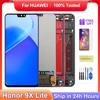 HUAWEI 6.5''Honor 9X Lite esetén Az eredeti Honor9X Lite JSN-L21 Honor 8X LCD kijelző érintőképernyős digitalizáló szerelvény cseréje