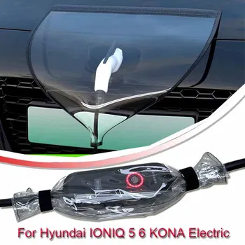 Hyundai IONIQ 5 6 KONA elektromos autó számára Új energia töltőport esővédő Esőálló porálló EV töltő pisztolyvédő elektromos