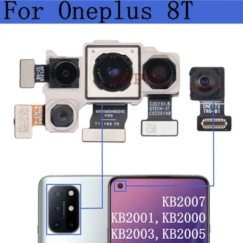  Hátsó elülső kamera Oneplus 1+ 8T 5G készülékhez Eredeti hátsó fő széles elülső kis arcú kameramodul javítási pótalkatrészek