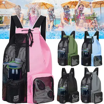  húzózsinóros torna hátizsák hálós úszótáskával Elkülönített vízálló fürdőruha táska edzőteremhez és edzőfelszereléshez