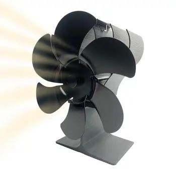 Hőüzemű ventilátor 6 levél keringő meleg levegős kandallóventilátor csendes működés nem elektromos termoelektromos fatüzelésű kályhaventilátor