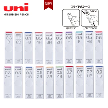 Japán UNI UL-S Automatikus toll Ólommag Elkenődésálló Vastag Fekete Nem virágzik Lerakódásgátló utántöltő Automatikus ólommag 0.5/0.3.