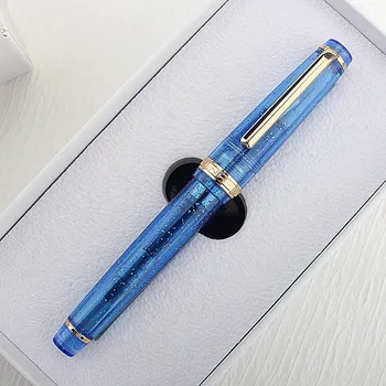Jinhao 82 akril töltőtoll Spin Golden EF F Nib Elegante írótinta tollak üzleti irodai használatra Iskolai kellékek Ajándék toll