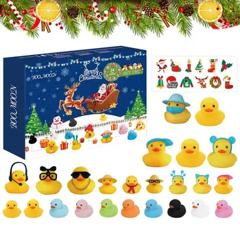 Karácsonyi adventi naptár gyerekeknek 24 napos karácsonyi visszaszámláló naptár Gumi kacsa fürdőjátékok Karácsonyi visszaszámláló ajándékok