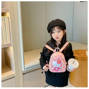 Kawaii Anime Sanrio Hello Kitty Aranyos gyermek hátizsák anime Kuromi rajzfilm Nagy kapacitású iskolatáska Általános iskolások
