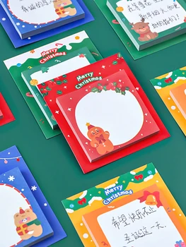Kawaii Mikulás karácsonyi emlékeztető Öntapadó jegyzetlapok Listatervező matrica Iskolai irodai dekoráció Írószerek Szép jegyzettömb ajándékok