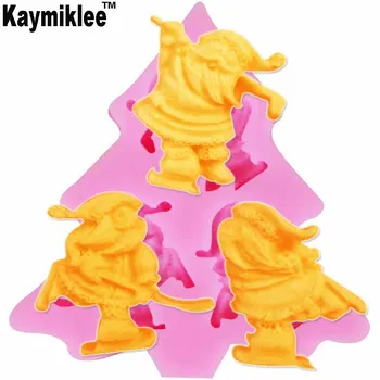 Kaymiklee M804 Karácsonyi Mikulás UV gyanta szilikon forma fondant csokoládé cukorka gumipaszta nyalóka kristály epoxi puha agyag