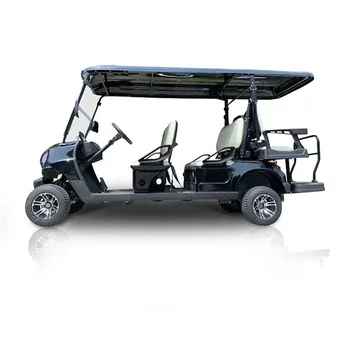 Kiváló minőségű 4KW nagy hatótávolságú intelligens elektromos golfkocsi elektromos 4 kerekű elektromos robogó esőfüggöny napernyővel Gyári ár