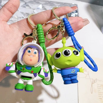 Kreatív rajzfilm Toy Story kulcstartó Szép tojásfej Mr. Tojásfej Mrs. Kulcstartó férfi és női táska medál