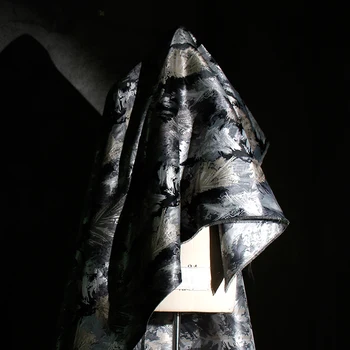 Kétoldalas jacquard szövet textúra szürke kanapé dekorációs táska ruházat design szövet ruházat varrás szövet méter anyaga