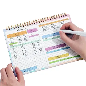 Költségvetés Könyvfinanszírozási szervező Számla szervező Költségkövető notebook Számlaszervező vízálló borítóval Költségvetési napló