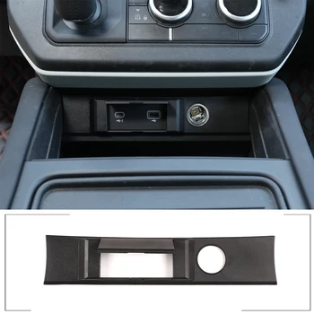 Land Rover Defender 90 110 20-22 ABS konzolközponthoz USB felszerelés töltőport védőburkolat Porálló keret Autós tartozék