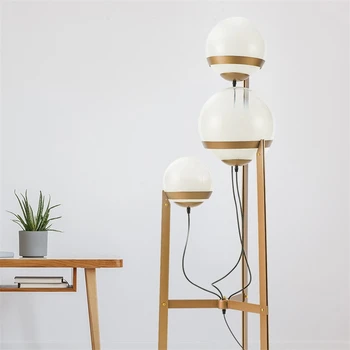 Led állólámpa gömbüveg állólámpák nappalihoz Nordic Decoration otthoni állvány lámpa háromlábú függőleges világítótestek E27