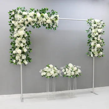 Levehető alumíniumötvözet bemutató polc hordtáskával Virágállvány Esküvői kellékek Reklámkiállítás Bejelentkezési háttérkeret