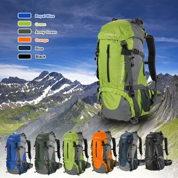 Lixada 50L túrahátizsák vízálló kültéri sport hátizsák Camping Travel Pack hegymászó túratáska esővédővel