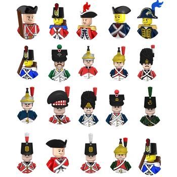 Lovasság Könnyű gyalogság Birodalmi Haditengerészet sorozat Mini modell Építőelemek Napóleoni katona Fegyverkockák Akciófigurák Fiú játékok