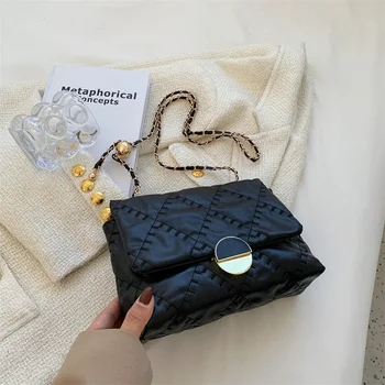 Luxus gyöngyfűző lánc crossbody táskák nőknek Diamond Lattice PU bőr válltáska Női pénztárcák és kézitáskák 2023 Felkapott